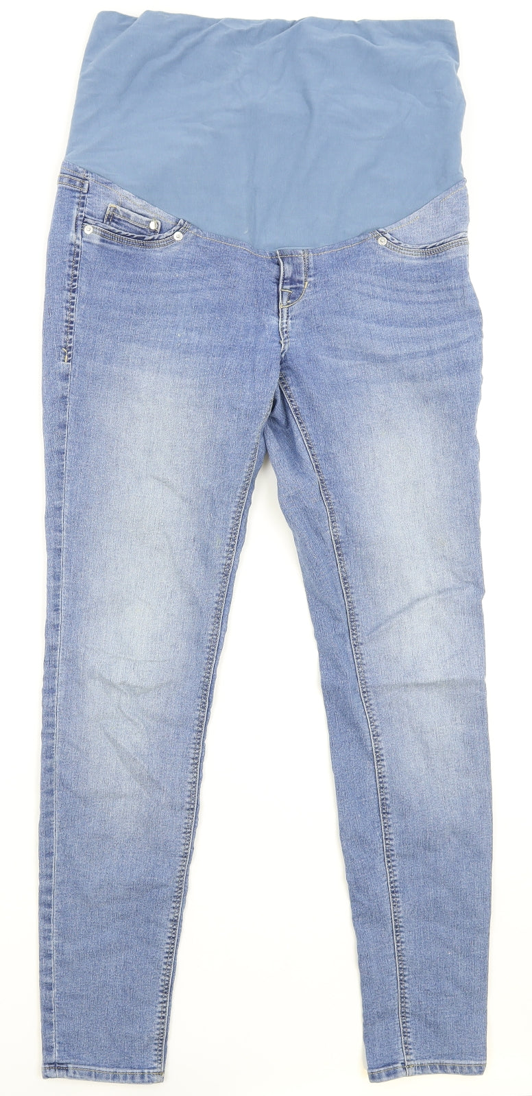 H&M Womens Blue Cotton Jegging Jeans Size 16 Regular