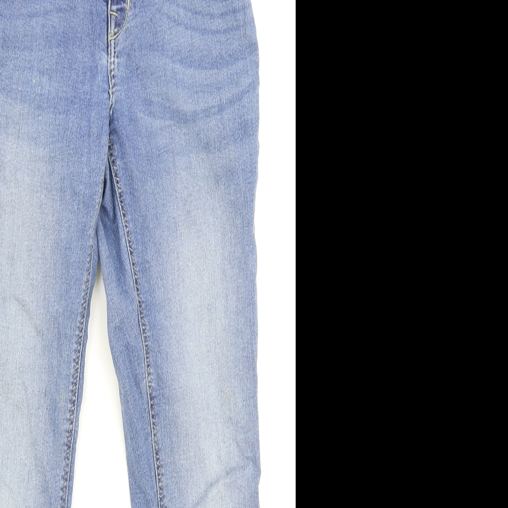 H&M Womens Blue Cotton Jegging Jeans Size 16 Regular