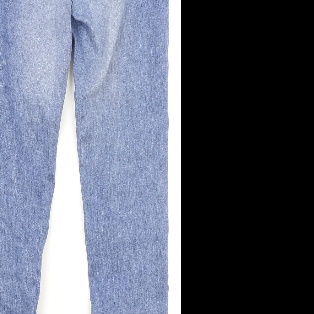 H&M Womens Blue Cotton Jegging Jeans Size 16 Regular