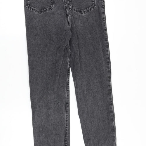 New Look Womens Grey Cotton Skinny Jeans Size 8 Slim Zip