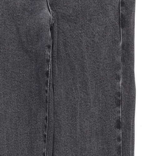 New Look Womens Grey Cotton Skinny Jeans Size 8 Slim Zip