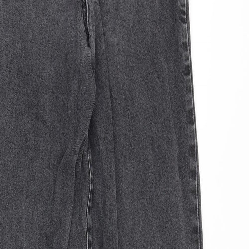 New Look Womens Grey Cotton Skinny Jeans Size 8 Slim Zip