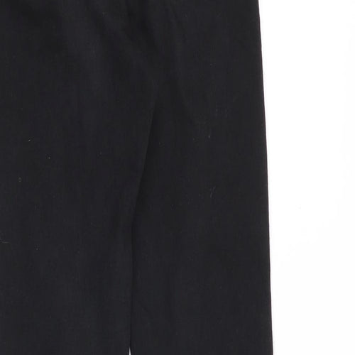 Denim & Co. Womens Black Cotton Skinny Jeans Size 6 Slim Zip - Side Stripe