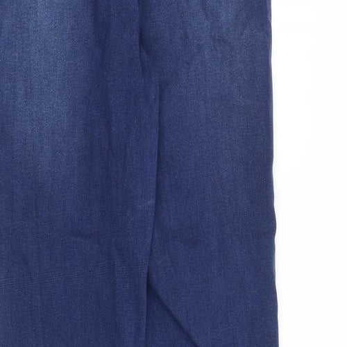 George Womens Blue Cotton Skinny Jeans Size 12 Slim Zip