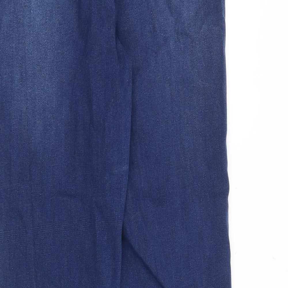 George Womens Blue Cotton Skinny Jeans Size 12 Slim Zip