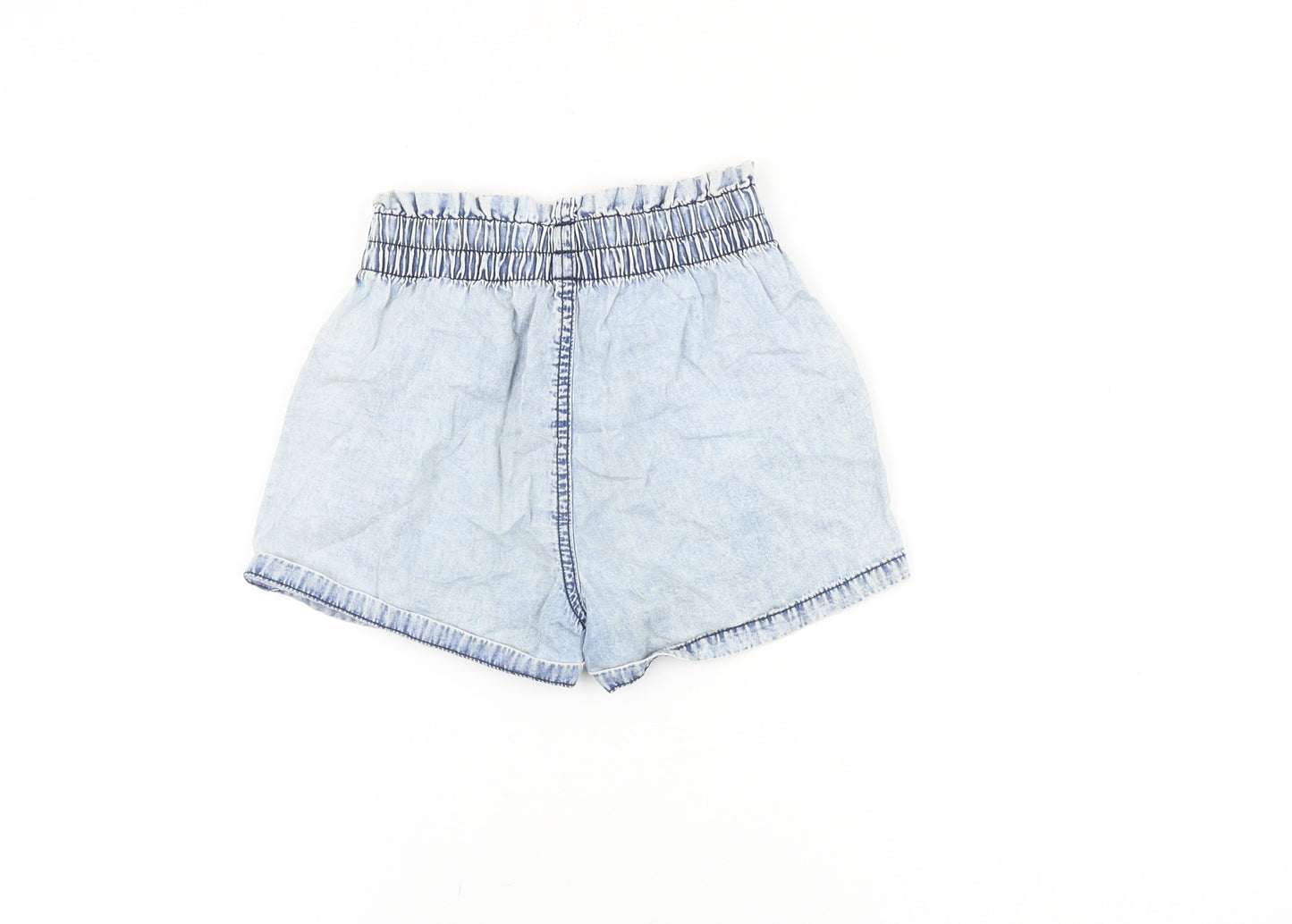 Nutmeg Girls Blue Cotton Culotte Shorts Size 8-9 Years Regular Drawstring