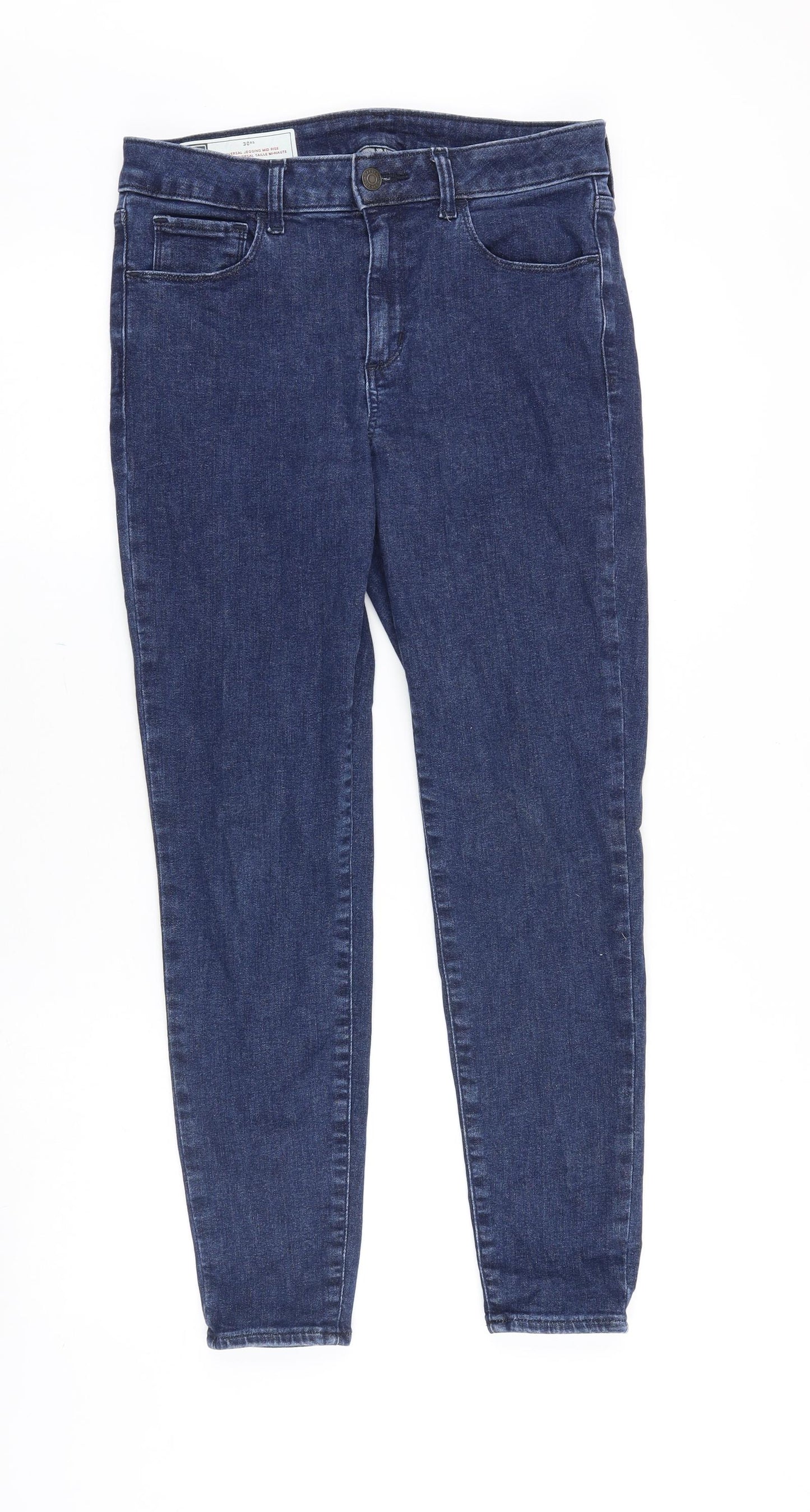 Gap Womens Blue Cotton Skinny Jeans Size 30 in Regular Zip