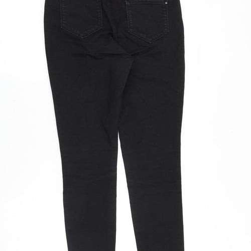 Blue 73 Womens Black Cotton Skinny Jeans Size 10 Slim Zip