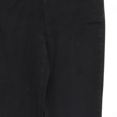 Blue 73 Womens Black Cotton Skinny Jeans Size 10 Slim Zip