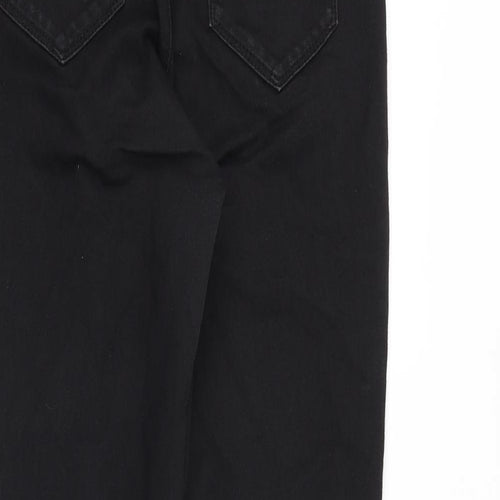 Blue 73 Womens Black Cotton Skinny Jeans Size 10 Slim Zip