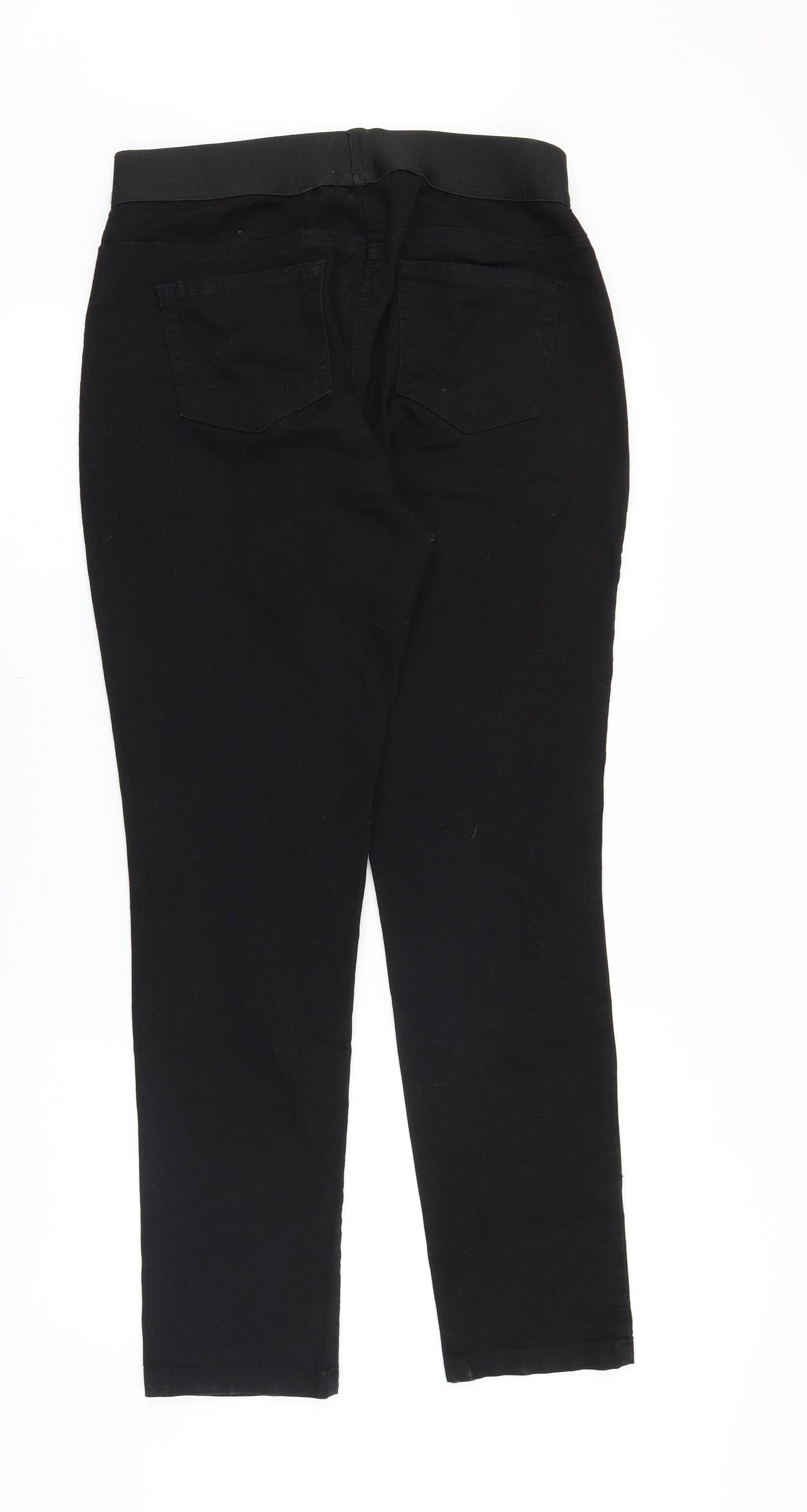 Damart Womens Black Cotton Jegging Jeans Size 14 Regular