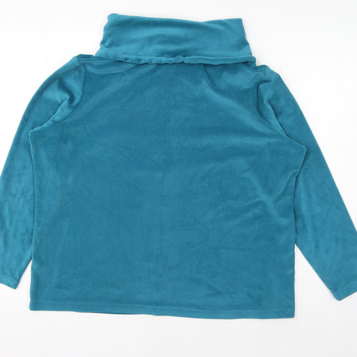Bonmarché Womens Blue Polyester Pullover Sweatshirt Size 14 Pullover