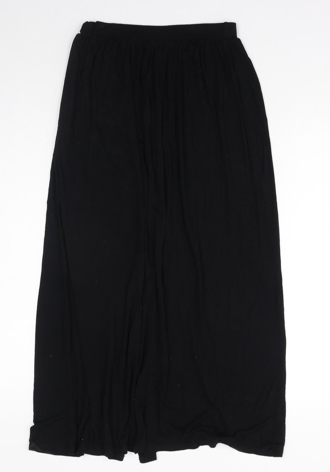 Boohoo Womens Black Polyester Peasant Skirt Size 10