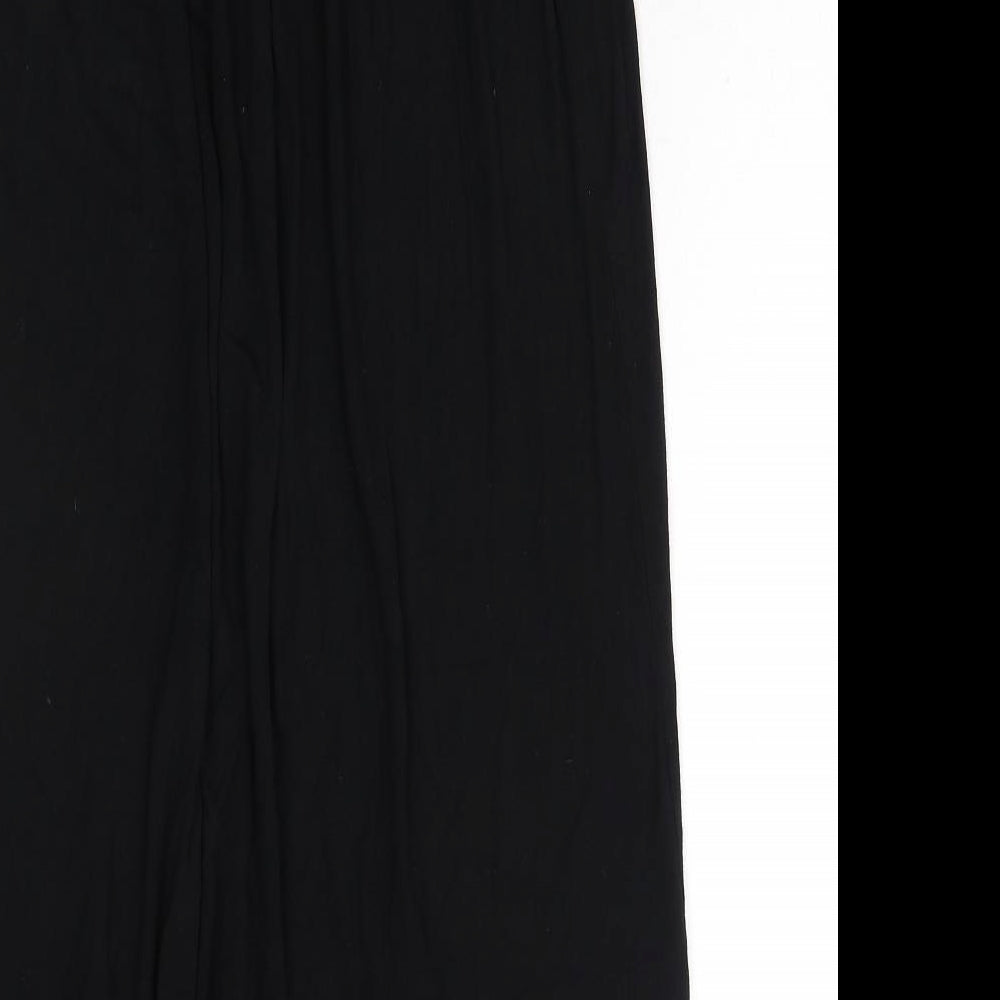 Boohoo Womens Black Polyester Peasant Skirt Size 10