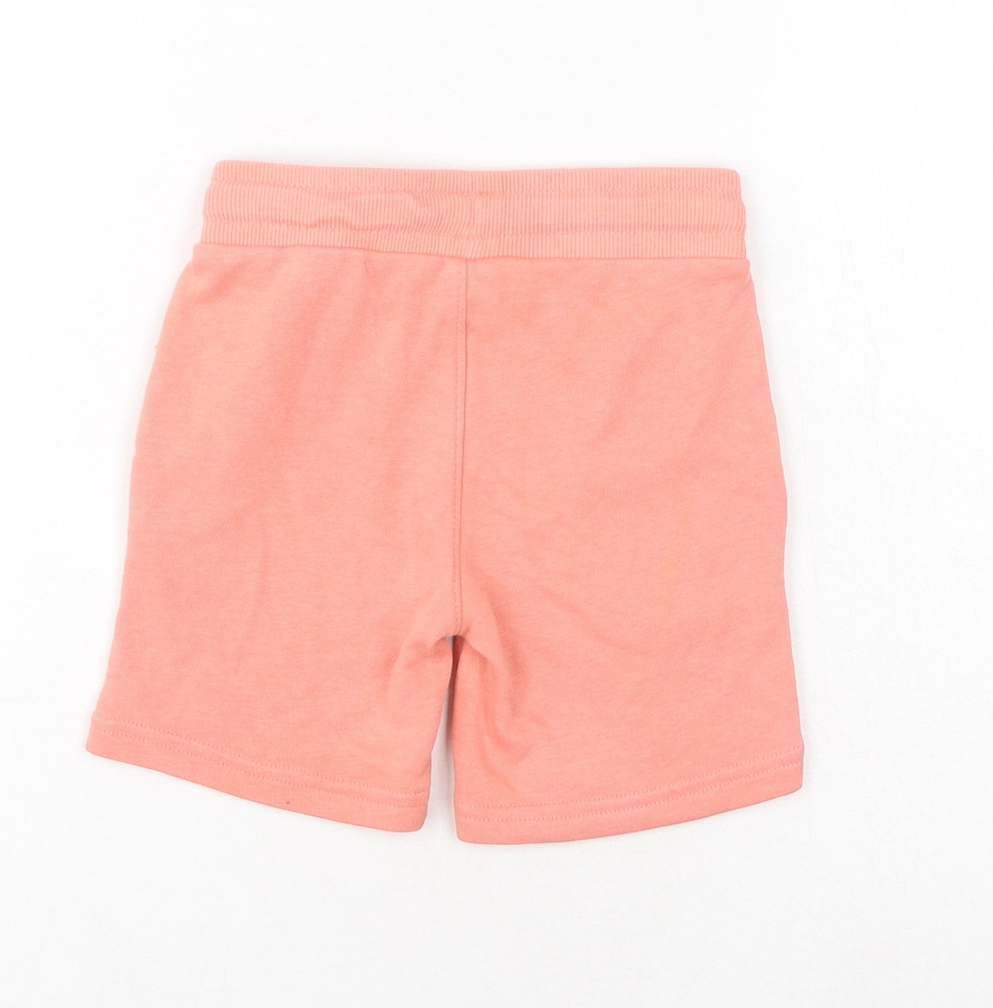 H&M Boys Orange Cotton Sweat Shorts Size 2-3 Years Regular Drawstring