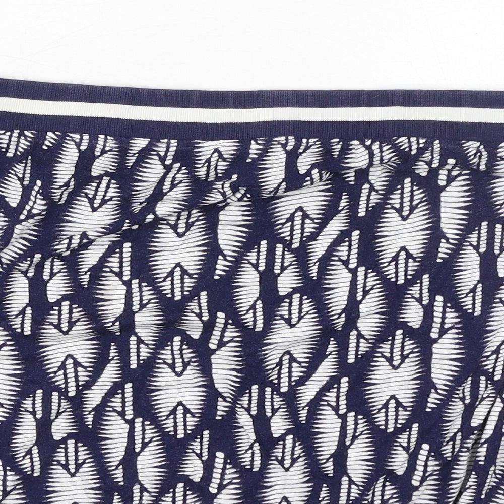 NEXT Womens Blue Geometric Viscose Bandage Skirt Size 16