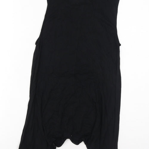 Gap Womens Black Colourblock Viscose Tunic Tank Size S Boat Neck