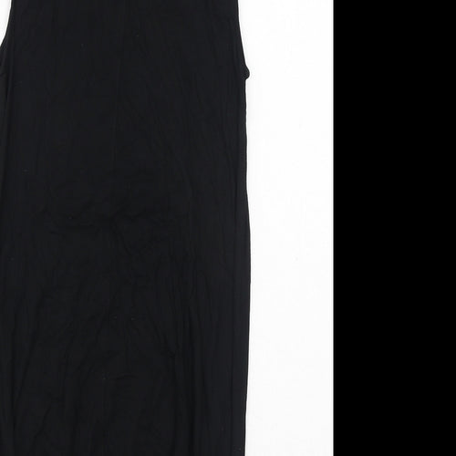 Gap Womens Black Colourblock Viscose Tunic Tank Size S Boat Neck