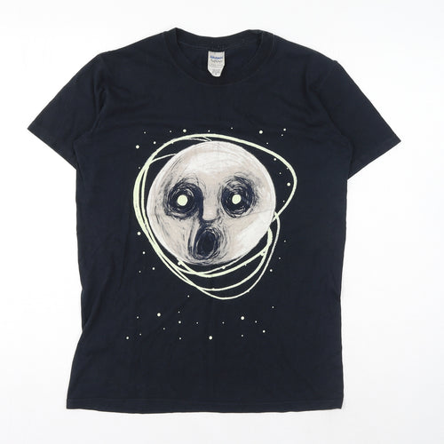 Gildan Womens Black Cotton Basic T-Shirt Size S Crew Neck - Steven Wilson