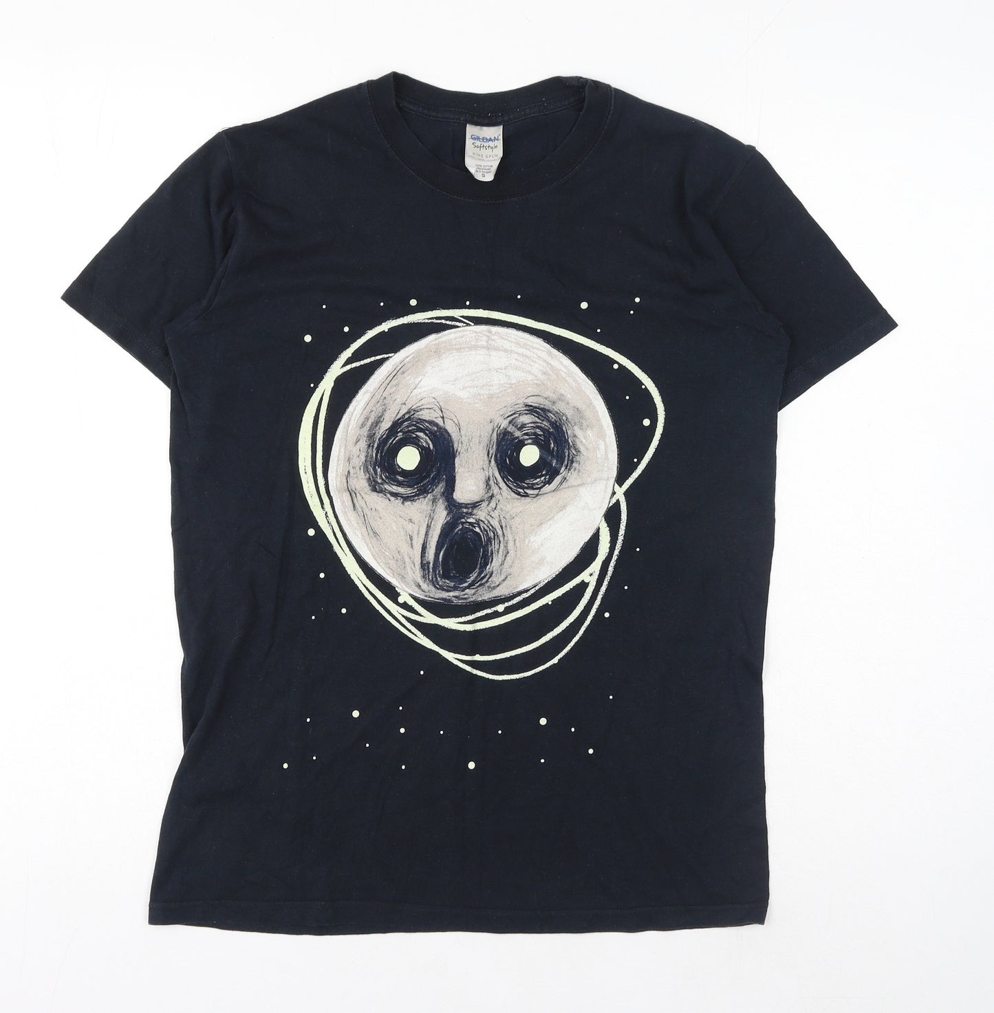 Gildan Womens Black Cotton Basic T-Shirt Size S Crew Neck - Steven Wilson