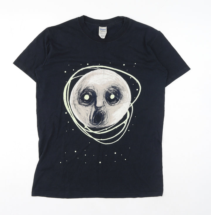 Gildan Womens Black Cotton Basic T-Shirt Size S Crew Neck - Steven Wilson