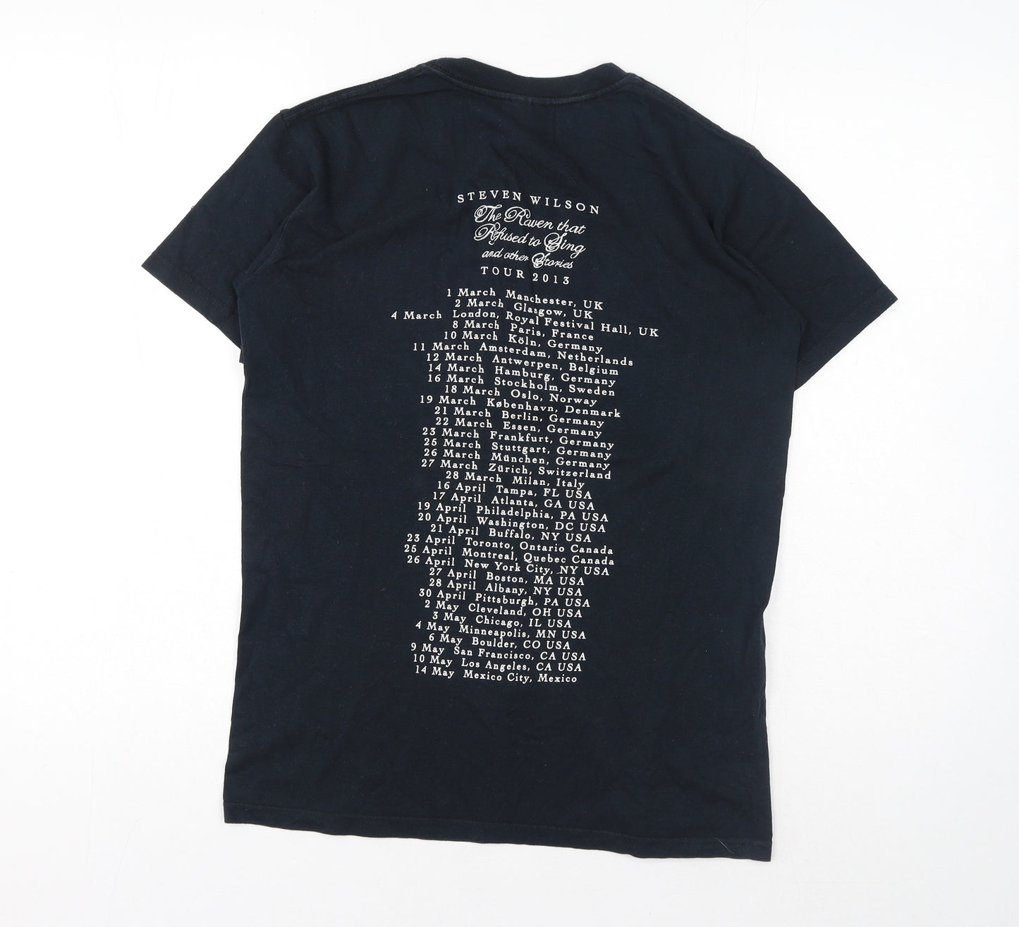 Gildan Womens Black Cotton Basic T-Shirt Size S Crew Neck - Steven Wilson