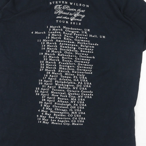 Gildan Womens Black Cotton Basic T-Shirt Size S Crew Neck - Steven Wilson