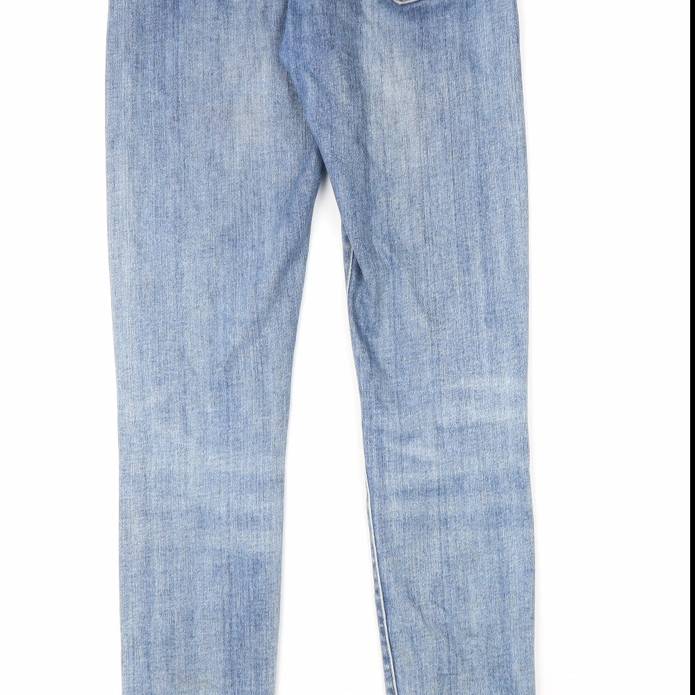 Signature by Levi Strauss & Co. Womens Blue Cotton Skinny Jeans Size 38 in L32 in Regular Zip