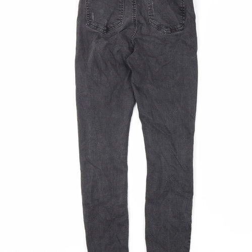 Denim & Co. Womens Black Cotton Skinny Jeans Size 8 L27 in Regular Zip