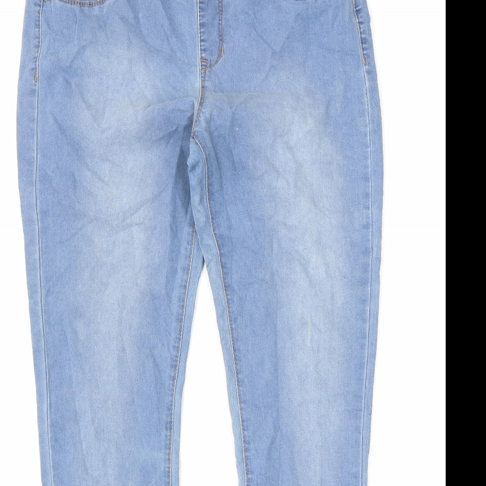 Denim & Co. Womens Blue Cotton Jegging Jeans Size 14 L33 in Regular