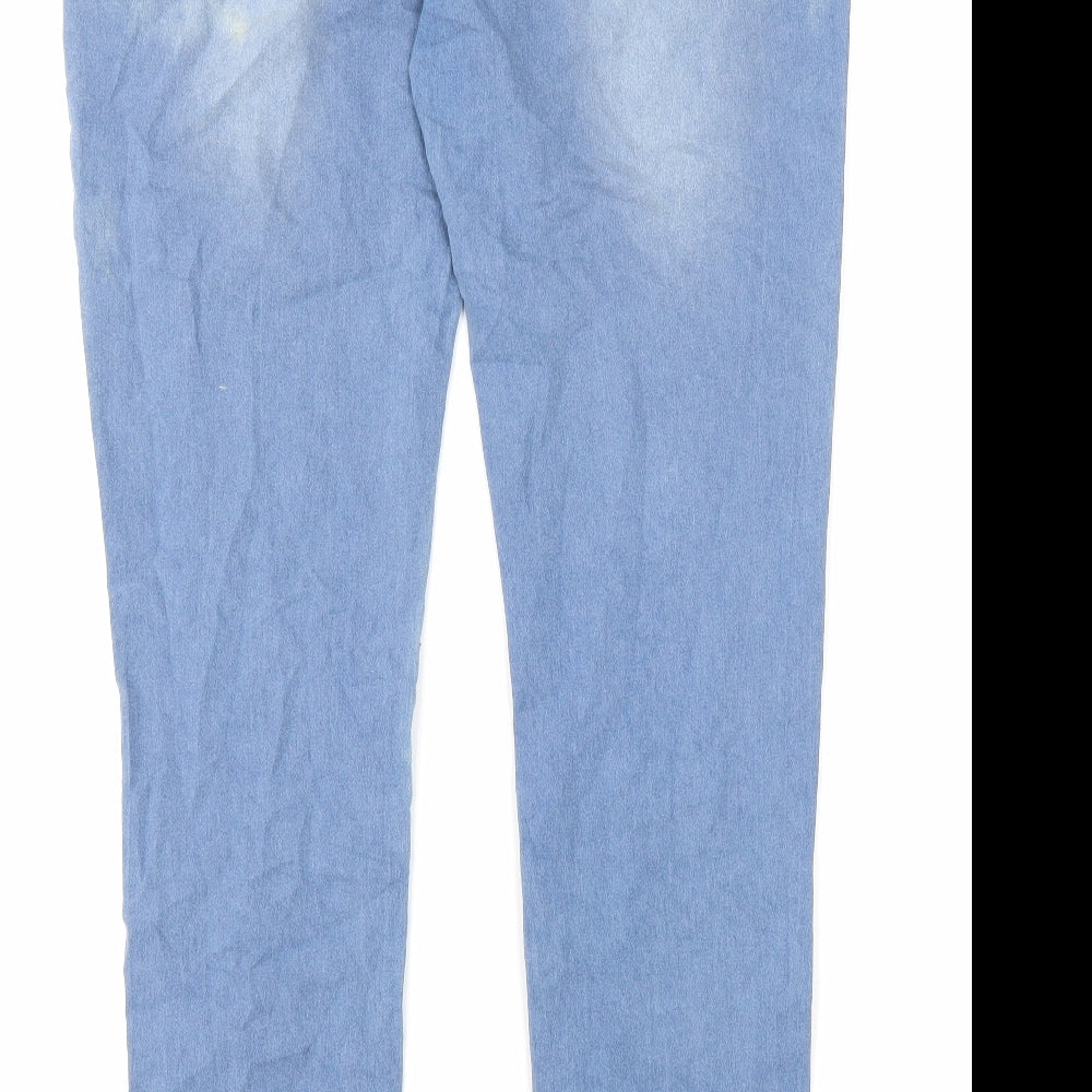 Denim & Co. Womens Blue Cotton Jegging Jeans Size 14 L33 in Regular