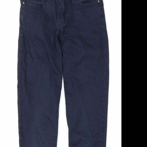 Mango Womens Blue Cotton Skinny Jeans Size 8 L29 in Regular Zip