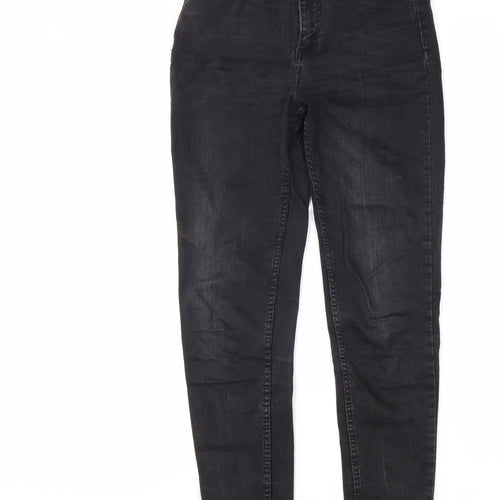 Pull&Bear Womens Black Cotton Skinny Jeans Size 28 L28 in Regular Zip