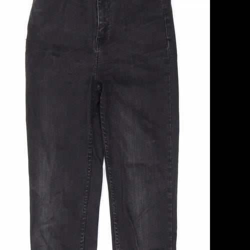Pull&Bear Womens Black Cotton Skinny Jeans Size 28 L28 in Regular Zip