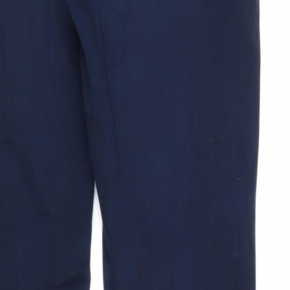 Marks and Spencer Womens Blue Cotton Skinny Jeans Size 10 L32 in Regular Zip