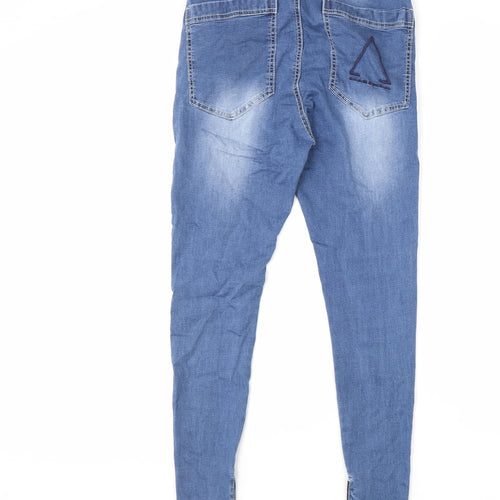 Desire Womens Blue Cotton Skinny Jeans Size 30 in L32 in Regular Zip