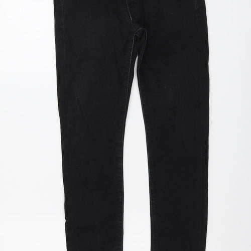Signature by Levi Strauss & Co. Mens Black Cotton Skinny Jeans Size 30 in L32 in Regular Button