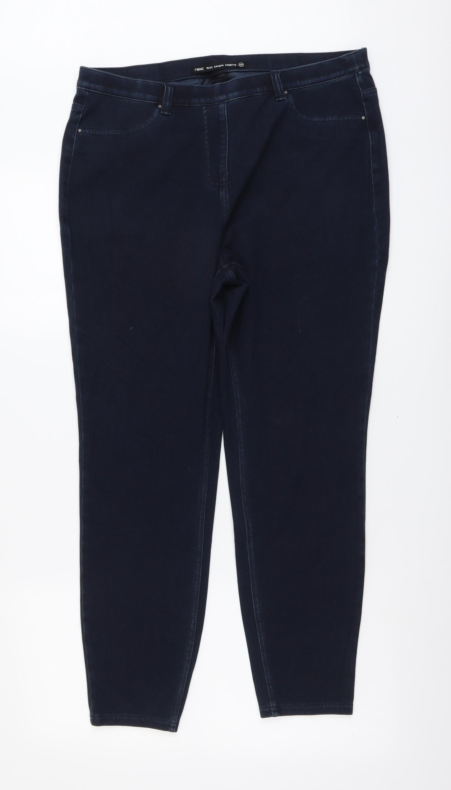 NEXT Womens Blue Cotton Jegging Jeans Size 16 L27 in Regular