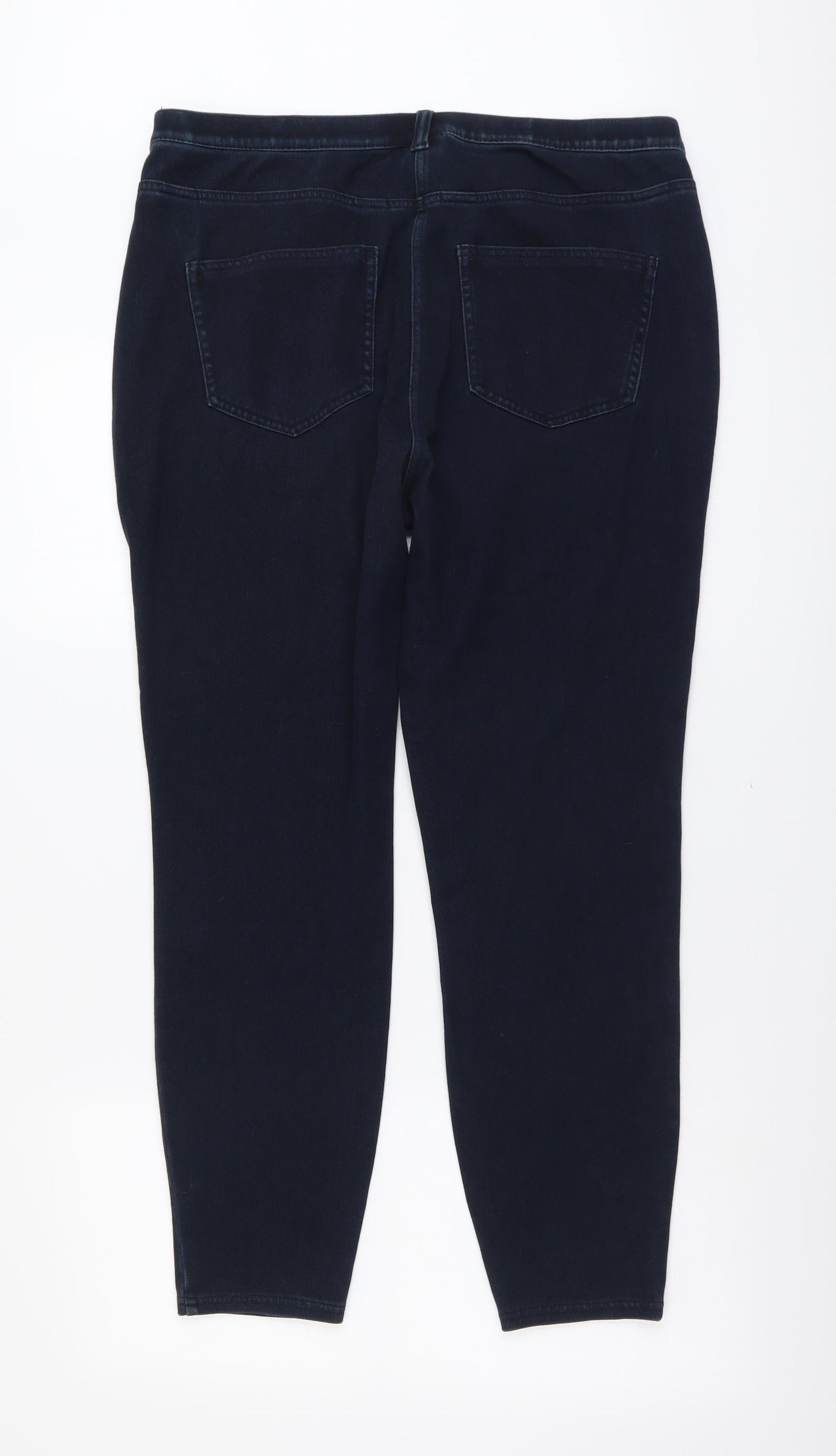 NEXT Womens Blue Cotton Jegging Jeans Size 16 L27 in Regular