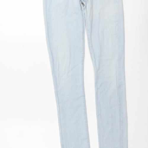 GOLDSIGN Womens Blue Cotton Skinny Jeans Size 26 in L32 in Regular Button