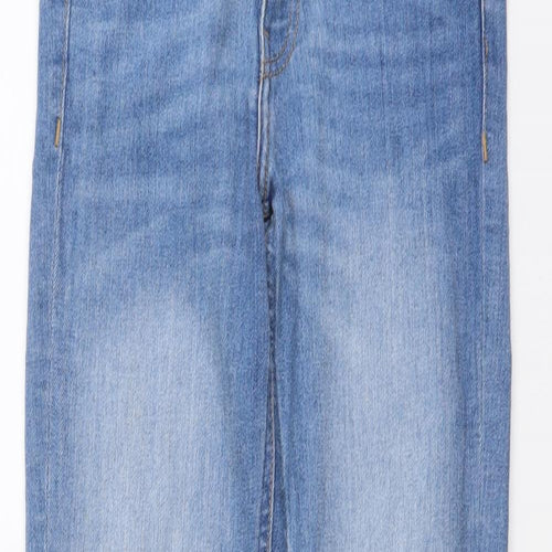 H&M Womens Blue Cotton Skinny Jeans Size 26 in L27 in Regular Button