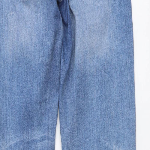 H&M Womens Blue Cotton Skinny Jeans Size 26 in L27 in Regular Button