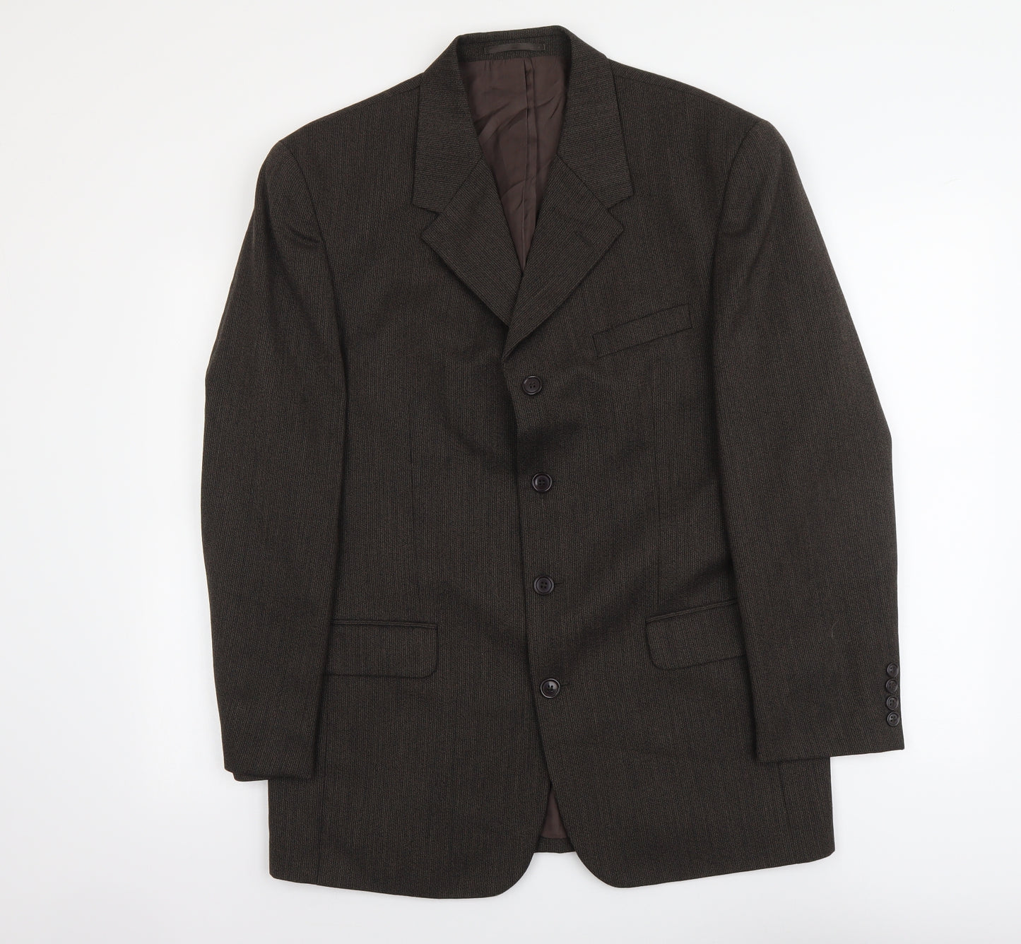 Ciro Citterio Mens Brown Wool Jacket Suit Jacket Size L Regular