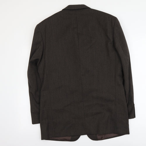Ciro Citterio Mens Brown Wool Jacket Suit Jacket Size L Regular