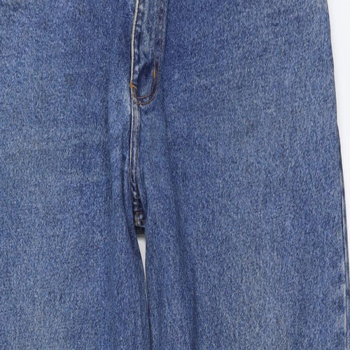 Gold Award Womens Blue Cotton Mom Jeans Size 38 in L29 in Regular Button