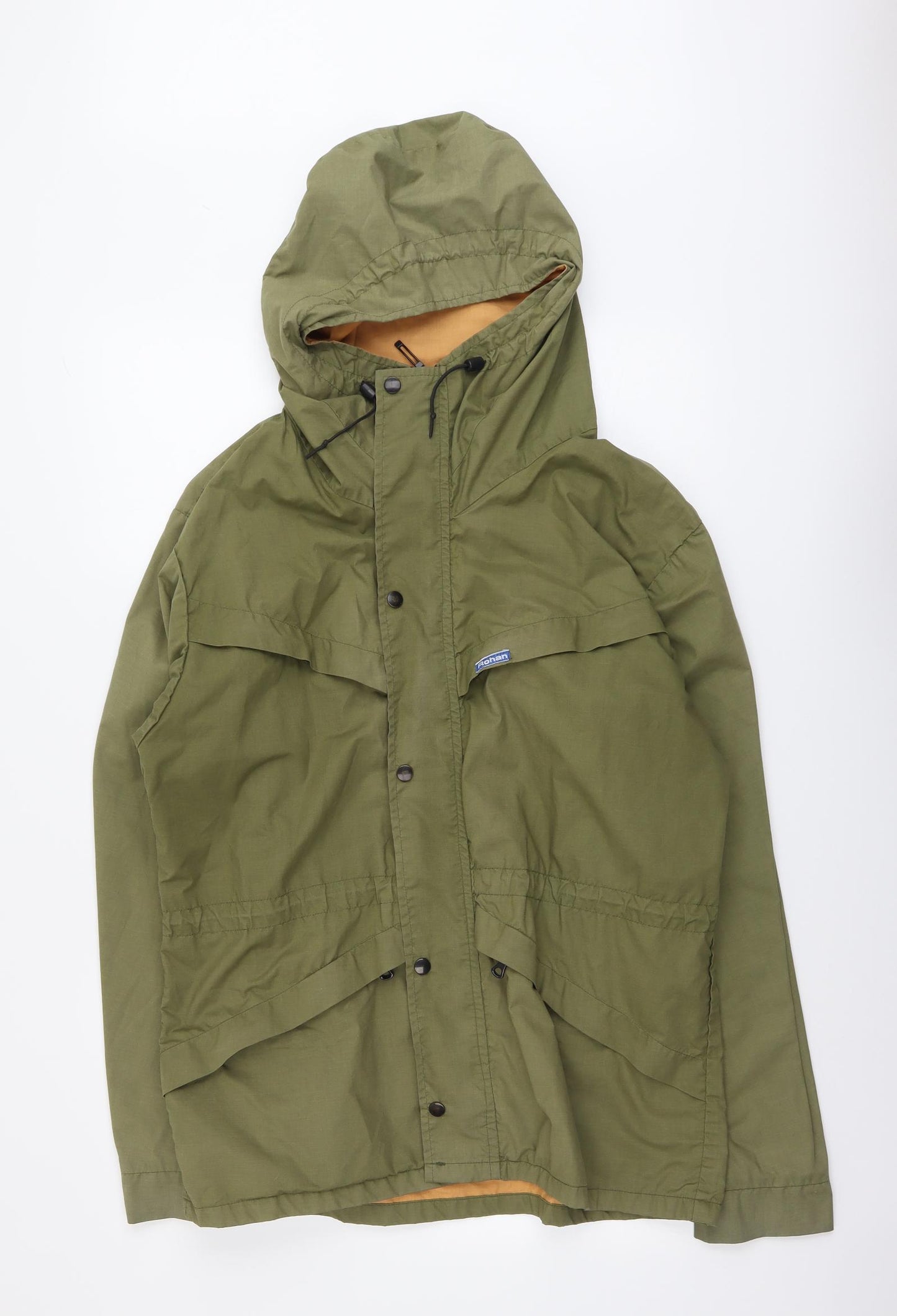 Rohan Mens Green Rain Coat Coat Size M Zip