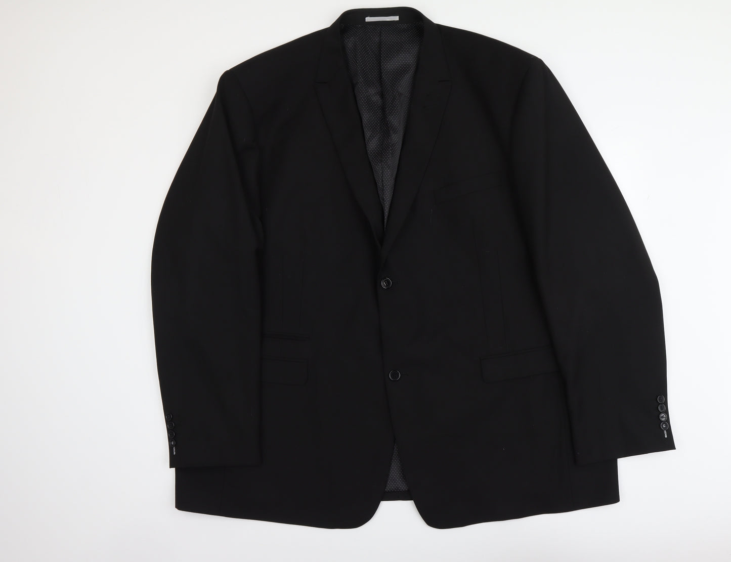 Skopes Mens Black Polyester Jacket Suit Jacket Size 3XL Regular