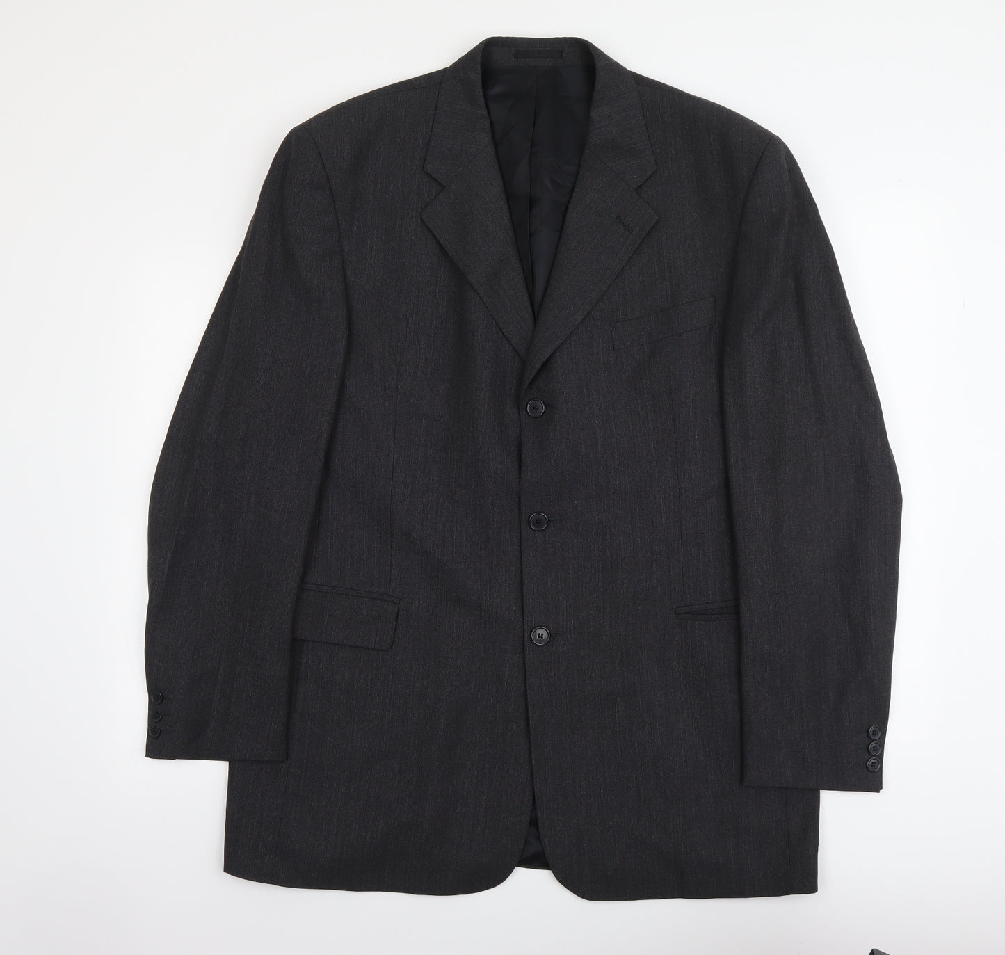 NEXT Mens Grey Polyester Jacket Suit Jacket Size L Regular