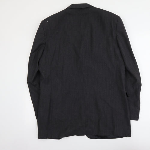 NEXT Mens Grey Polyester Jacket Suit Jacket Size L Regular