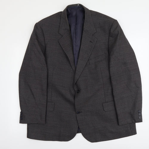 Stafford Ellison Mens Grey Wool Jacket Suit Jacket Size XL Regular